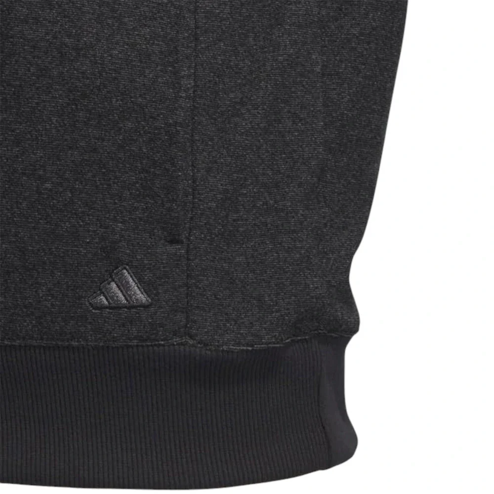 Adidas Go-To Z Golf 1/4 Zip Black Hoodie Sweatshirt Men's Size Small - II7845
